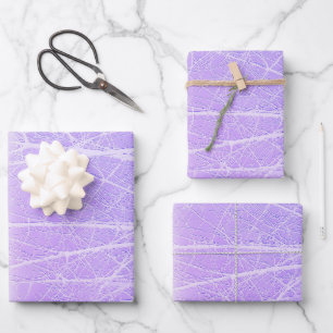 Hoja De Papel De Regalo Árboles brumosos helados en lavanda lila