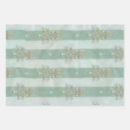 Hoja De Papel De Regalo Árboles de diamante con aspecto de terciopelo con