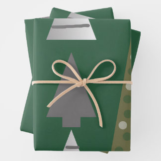 Hoja De Papel De Regalo Árboles de Navidad