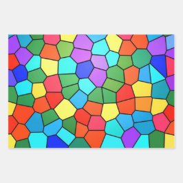 Hoja De Papel De Regalo Arcoiris de vidrio templado