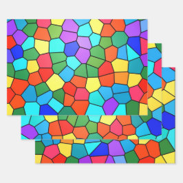 Hoja De Papel De Regalo Arcoiris de vidrio templado