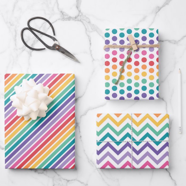 Hoja De Papel De Regalo Arcoiris Para Usted (Anverso)