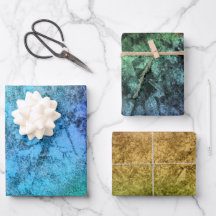 Arcoíris Verde Azul Texturizado Acuarela