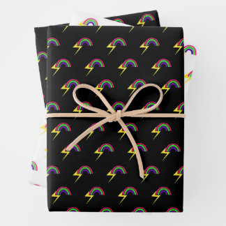 Hoja De Papel De Regalo Arcos de lluvia y relámpagos