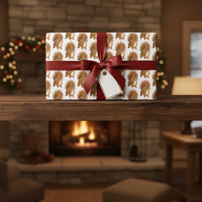 Hoja De Papel De Regalo Ardilla (Squirrel Wrapping Paper Sheet)