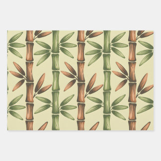 Hoja De Papel De Regalo Armonía de Bambú