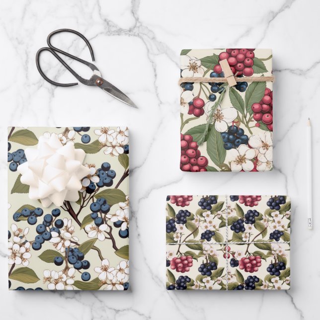 Hoja De Papel De Regalo Aronia (Anverso)