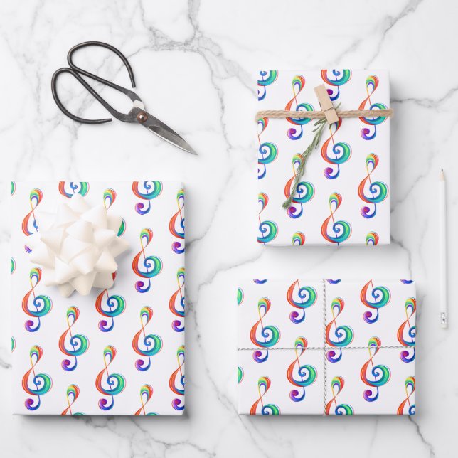 Hoja De Papel De Regalo Arroyo arcoiris estratificado (Anverso)
