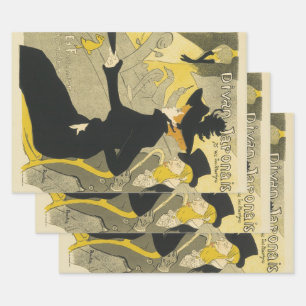 Hoja De Papel De Regalo Art Nouveau, Divan Japonais de Toulouse Lautrec