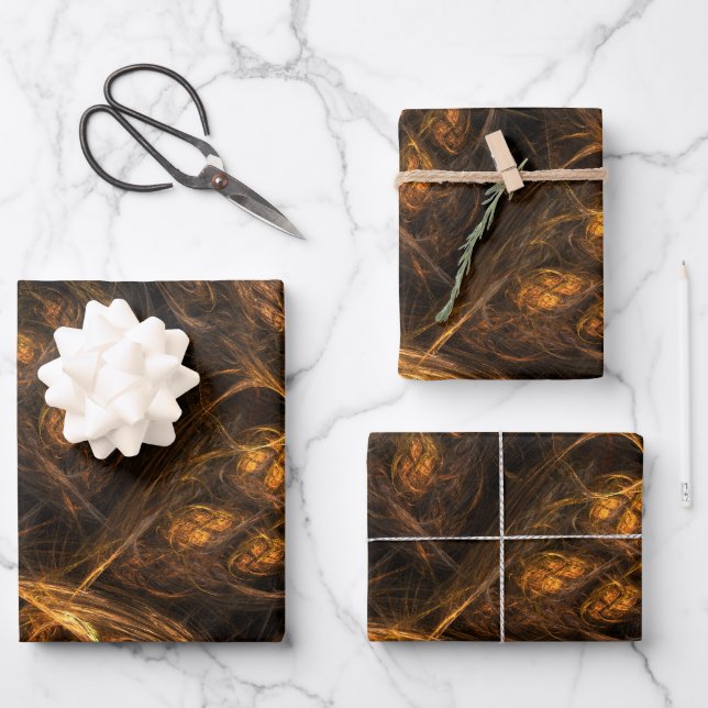 Hoja De Papel De Regalo Arte abstracto de la Madre Tierra (Anverso)