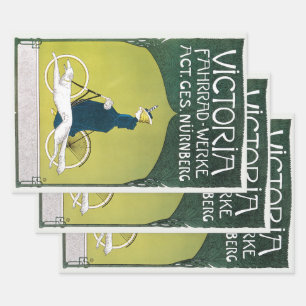 Hoja De Papel De Regalo Arte Antiguo Moderno, Victoria Fahrrad Werke, Rehm