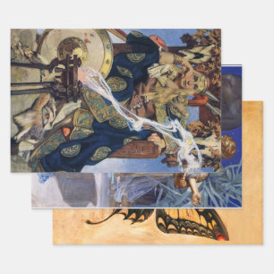 Hoja De Papel De Regalo Arte de fantasía de princesa guerrera reina maeve