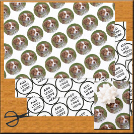 Hoja De Papel De Regalo Arte de Logotipo Eslogan Foto a Medida Crea Tu Mis