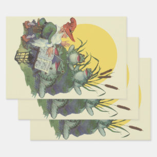 Hoja De Papel De Regalo Arte de portada de la revista de música de época,