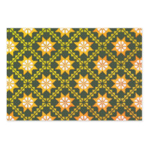 Arte folclórico verde de la época letona Patrón de