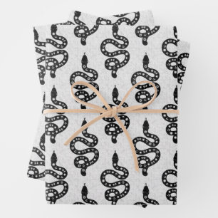 Hoja De Papel De Regalo Arte popular texturizado grungy brujeril serpiente