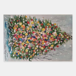 HOJA DE PAPEL DE REGALO ARVORE DE NATAL