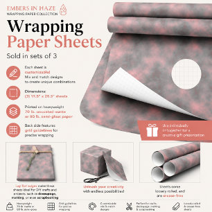 Hoja De Papel De Regalo Ascuas en Niebla