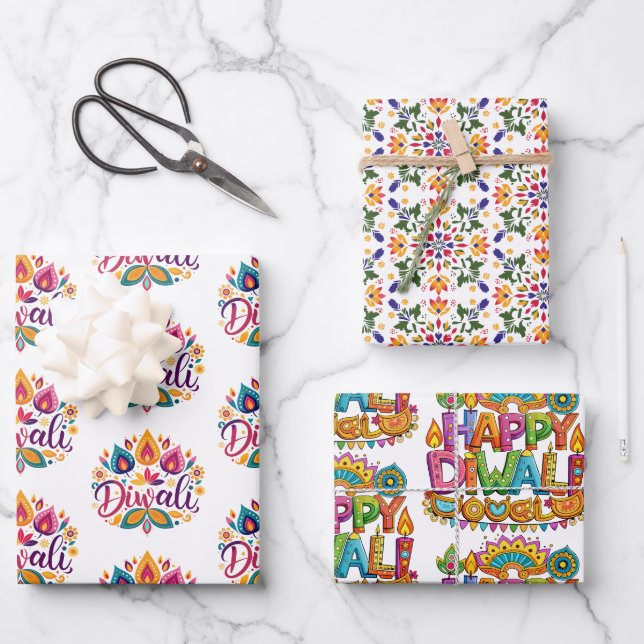 Hoja De Papel De Regalo Asia del Sur brillante (Anverso)