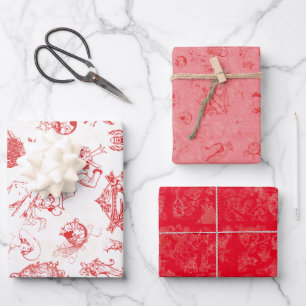 Hoja De Papel De Regalo Asistente clásico de Navidades Oz - combinación de