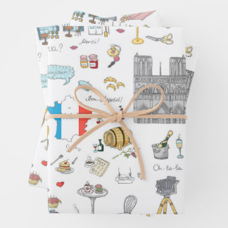 Hoja De Papel De Regalo Aspectos destacados de París