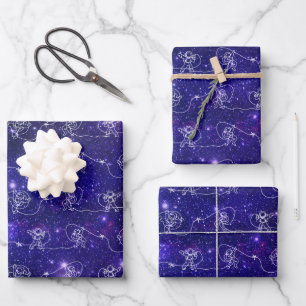 Hoja De Papel De Regalo Astronauta