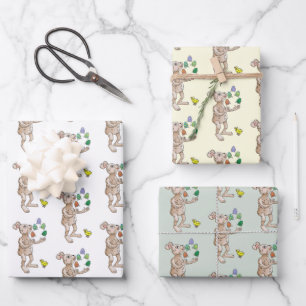 Hoja De Papel De Regalo Atractivo conejo de Pascua