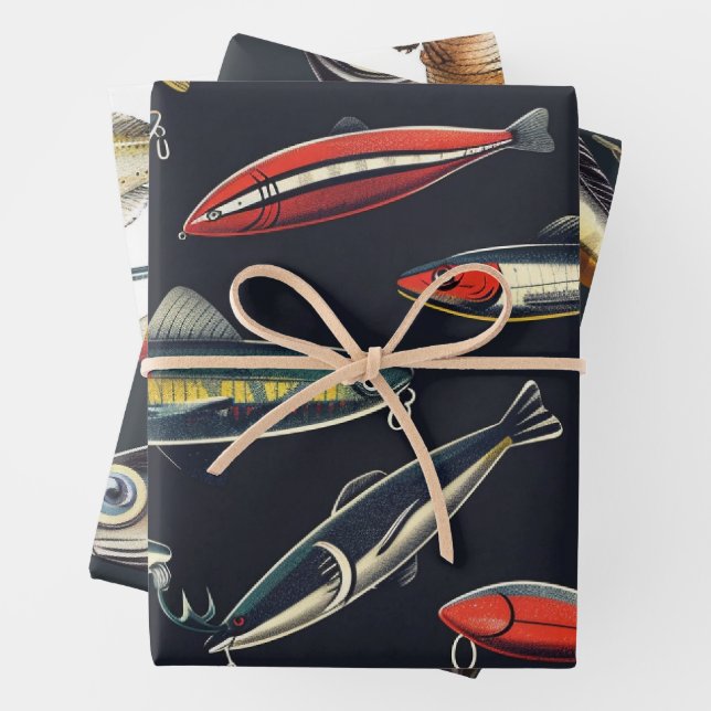 Hoja De Papel De Regalo Atractivo de pesca (In situ)