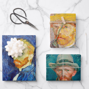 Hoja De Papel De Regalo Autorretrato de Vincent Van Gogh