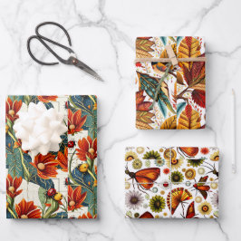 Hoja De Papel De Regalo Autumn Floral
