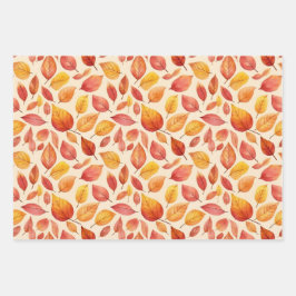 Hoja De Papel De Regalo Autumn leaves wrapping paper