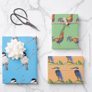 Hoja De Papel De Regalo Aves