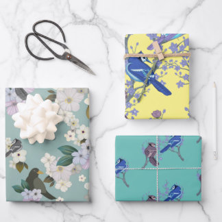 Hoja De Papel De Regalo Aves