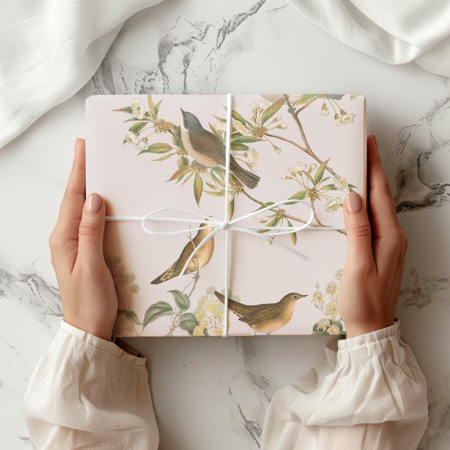 Hoja De Papel De Regalo Aves y hojas, boda romántico (Subido por el creador)