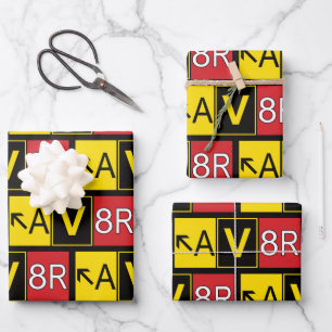 Hoja De Papel De Regalo Aviador