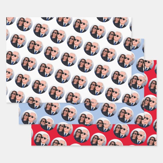 Hoja De Papel De Regalo Aviadores Joe y Kamala (Set)