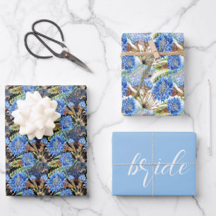 Hoja De Papel De Regalo Azul Aciano Bridal Wedding  