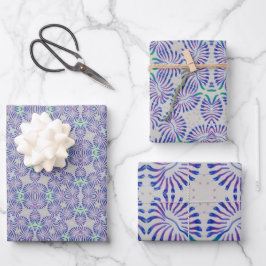 Hoja De Papel De Regalo Azul antifloral