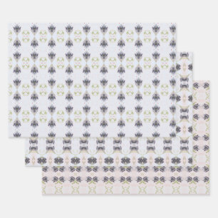 Hoja De Papel De Regalo Azul Claro Y Oscuro