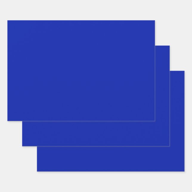 Hoja De Papel De Regalo Azul (Pantone) (color sólido) (Set)