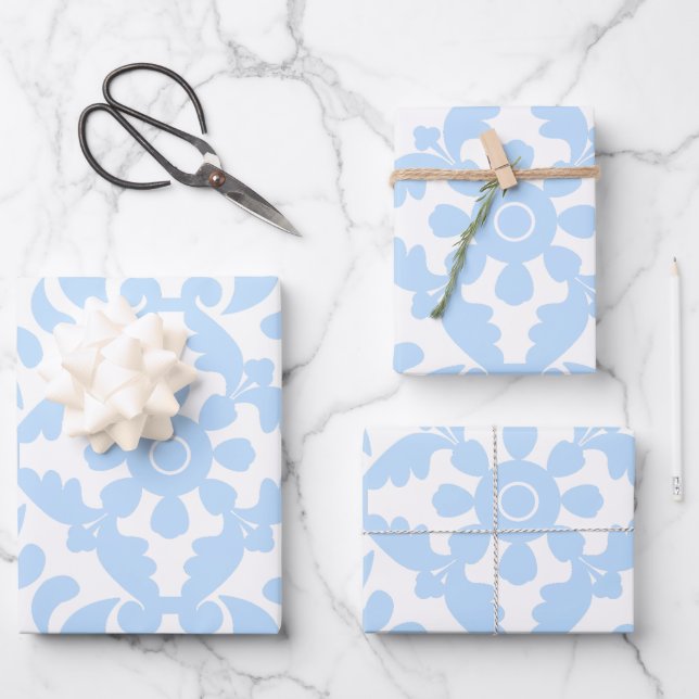Hoja De Papel De Regalo Azulejos azules Mediterráneo portugués (Anverso)