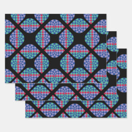 Hoja De Papel De Regalo Azulejos de Radiancia en Mosaico
