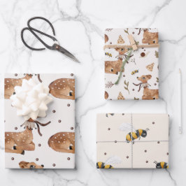 Hoja De Papel De Regalo Baby Boy Wild Animal