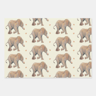 Hoja De Papel De Regalo Baby Elephant Birthday giftwrap by Tonkinson