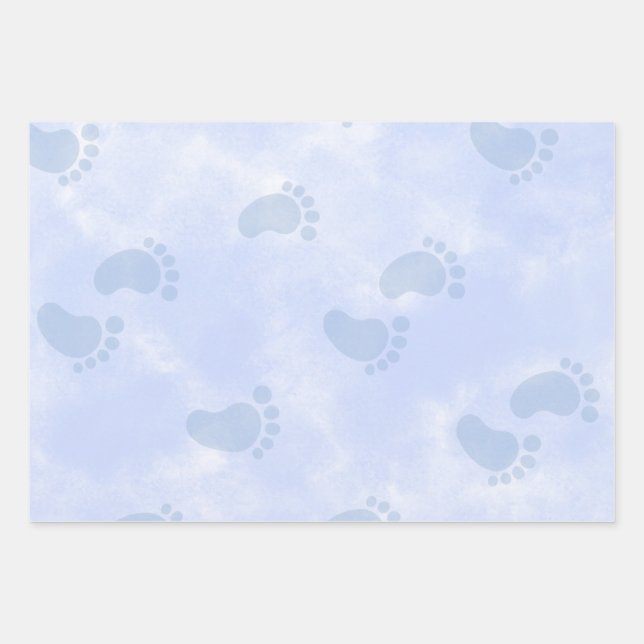 Hoja De Papel De Regalo Baby Feet  (Anverso)