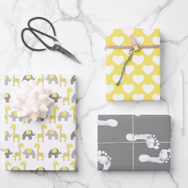 Hoja De Papel De Regalo Baby Shower (Anverso)