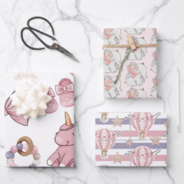 Hoja De Papel De Regalo Baby Shower de Baby Animals