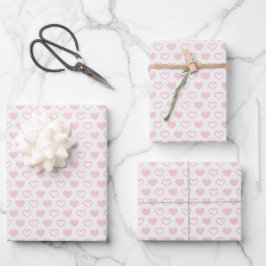 Hoja De Papel De Regalo Baby Shower el día de San Valentín Soft Pink White