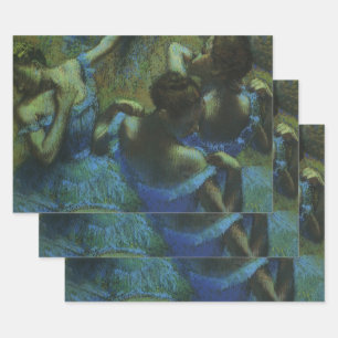 Hoja De Papel De Regalo Bailarinas azules de Edgar Degas, Impresionismo an