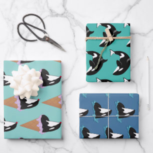 Hoja De Papel De Regalo Ballena asesina de Orca